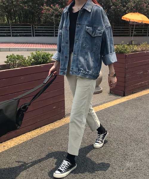 「DAY CLOSET」 デニムジャケット L ブルー レディース