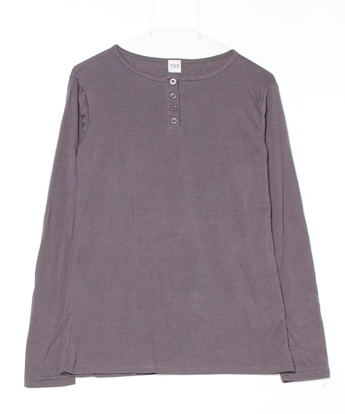 ヘンリーネック tシャツ 「Vini」ヘンリーネック ソフトロングスリーブ