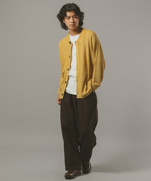 RAGEBLUE（レイジブルー） カーディガン ピグメント透かしシャツ