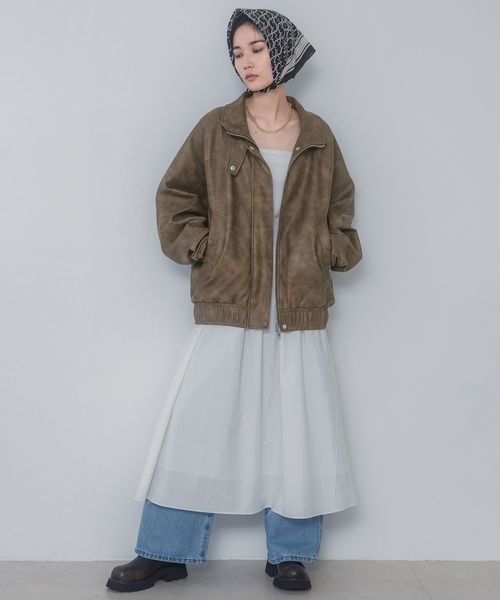 JEANASIS（ジーナシス） ブルゾン FREE ブラウン レディース