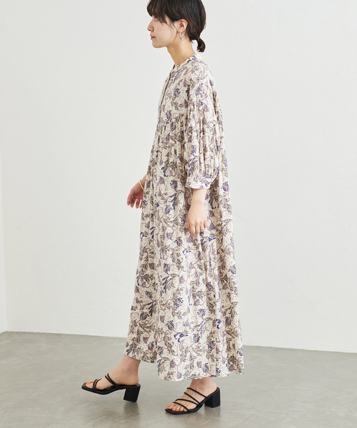 「B.C STOCK」 「Simplicite」半袖ワンピース FREE ベージュ レディース_画像8