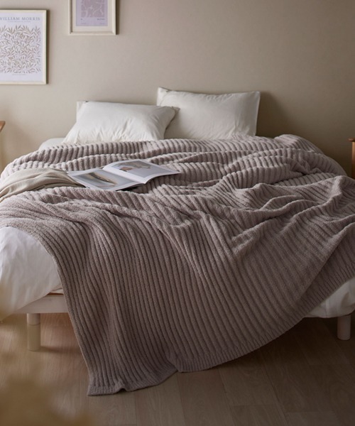 ブランケット もちもちホイップブランケット｜ストライプ│ダブル