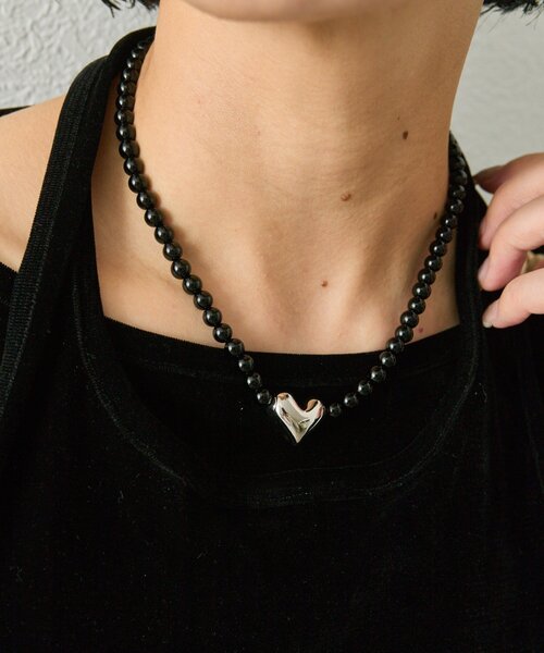 HRM ハリウッドランチマーケット ネックレス 925 ターコイズ ハート型