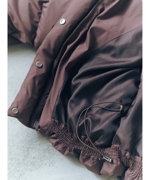 新品　FRAY I.D（フレイ アイディー）フードファーショートダウンコート　茶 FRAY I.D（フレイ・アイディー） ダウンコート ダウンジャケット