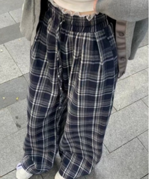 パンツ waist race check pants レディース : ZOZOTOWN Yahoo!店