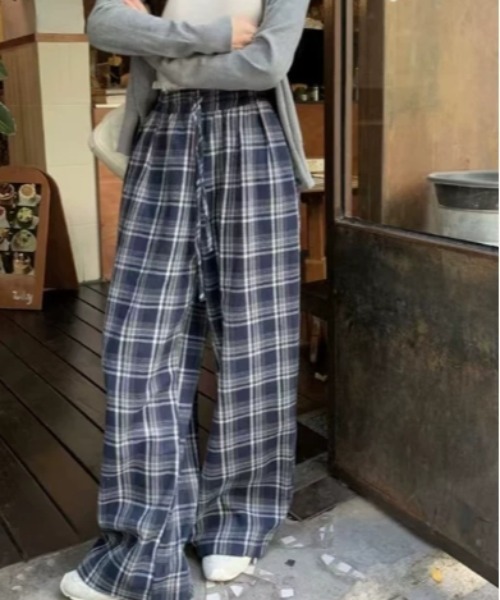 パンツ waist race check pants レディース : ZOZOTOWN Yahoo!店