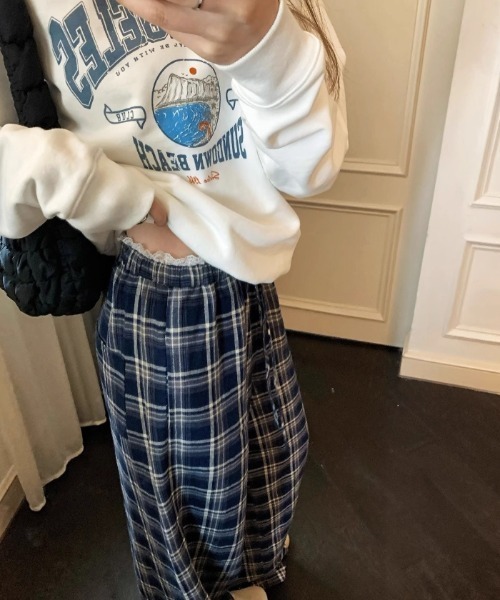 パンツ waist race check pants レディース : ZOZOTOWN Yahoo!店