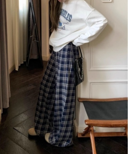 パンツ waist race check pants レディース : ZOZOTOWN Yahoo!店