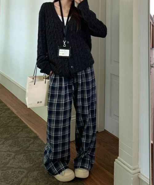 パンツ waist race check pants レディース : ZOZOTOWN Yahoo!店