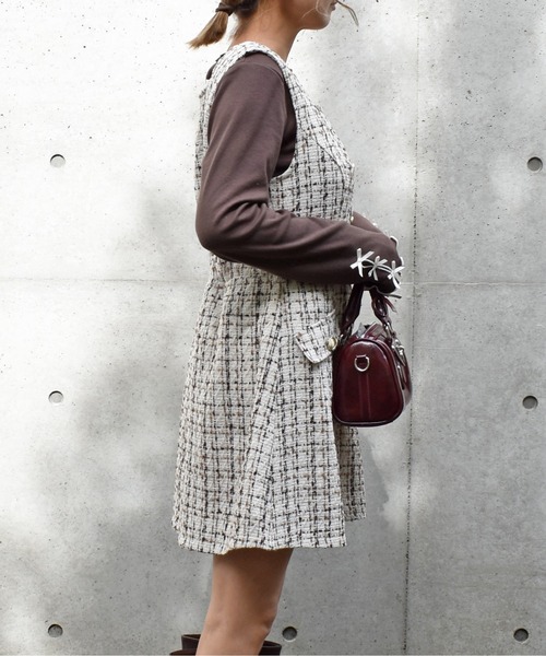 FUN ジャンパースカート ツイードジャンスカ : ZOZOTOWN Yahoo!店