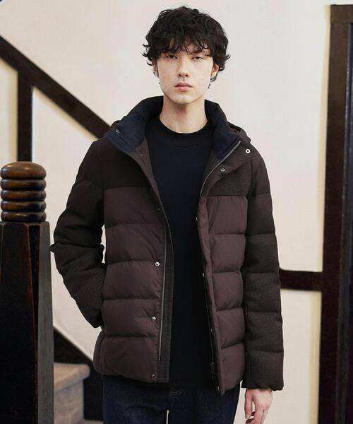 TAKEO KIKUCHI（タケオキクチ） ダウンジャケット ダウン カラーコンビ