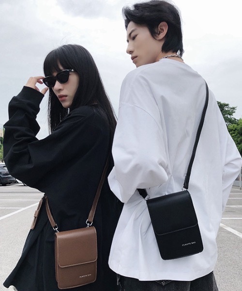 ショルダーバッグ 「2点セット」パスケース付きミニショルダーバッグ