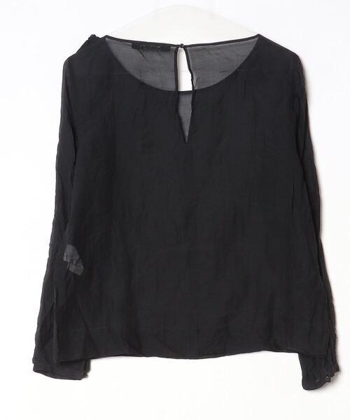 「MADAME A PARIS」 長袖ブラウス 38 ブラック レディース_画像2
