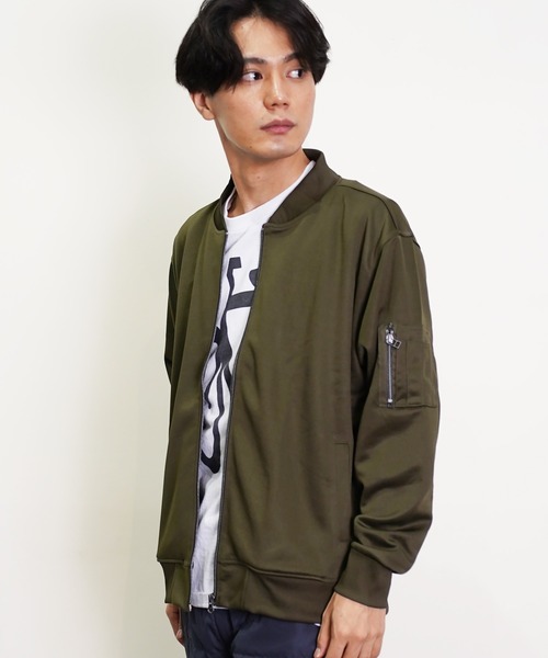 NEVER） Acquiesce ma1 ma-1 ジャージMA-1 メンズ レディース