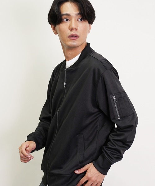 NEVER） Acquiesce ma1 ma-1 ジャージMA-1 メンズ レディース