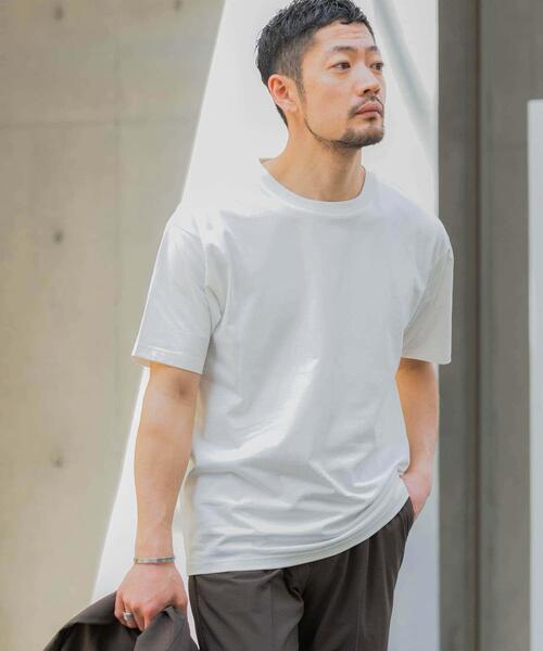 「URBAN RESEARCH ROSSO MEN」 半袖Tシャツ LARGE グレー メンズ_画像2