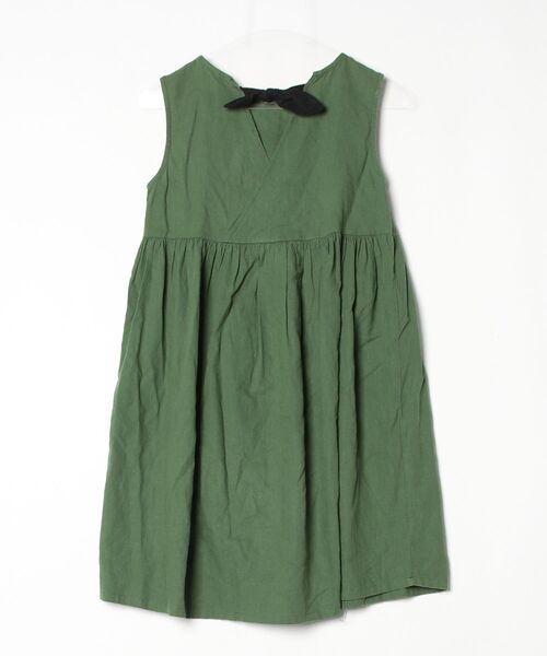 「Rora」 「KIDS」ノースリーブワンピース 150cm グリーン キッズ_画像2