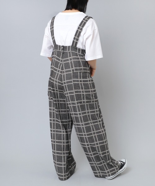 「URCH RNA」 オーバーオール MEDIUM ブラック レディース_画像3