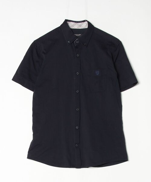 Burberry Black Label モノグラム柄 半袖 シャツ サイズ２ BURBERRY BLACK LABEL（バーバリーブラックレーベル） 半袖シャツ 2