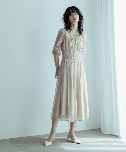 「niana」 半袖ワンピース M ネイビー レディースの画像