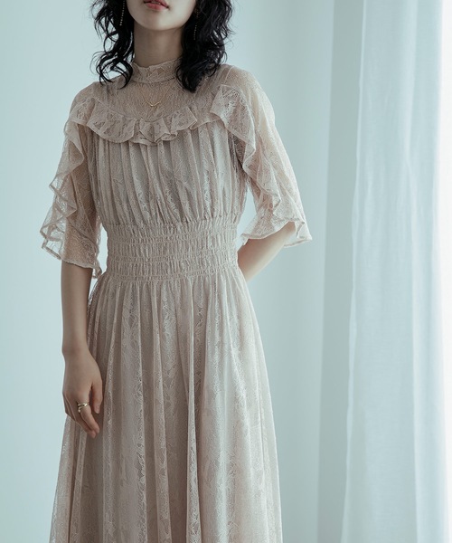「niana」 半袖ワンピース M ネイビー レディースの画像
