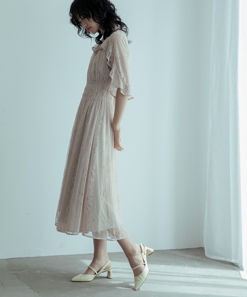 「niana」 半袖ワンピース M ネイビー レディースの画像