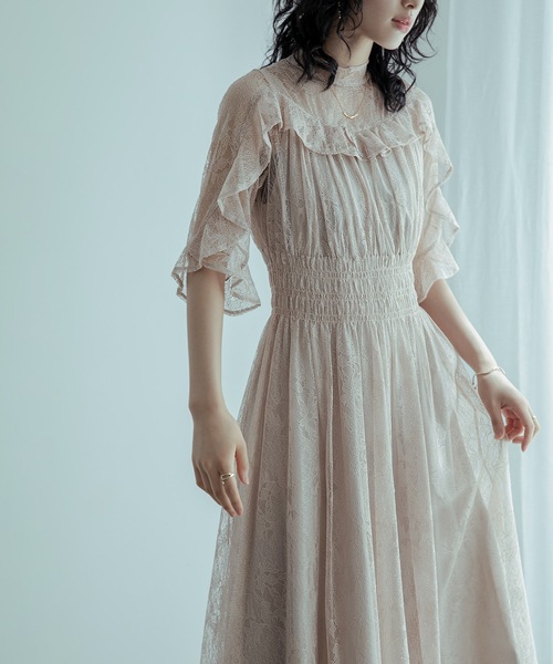 「niana」 半袖ワンピース M ネイビー レディースの画像