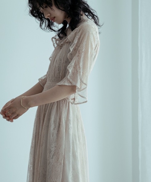 「niana」 半袖ワンピース M ネイビー レディースの画像
