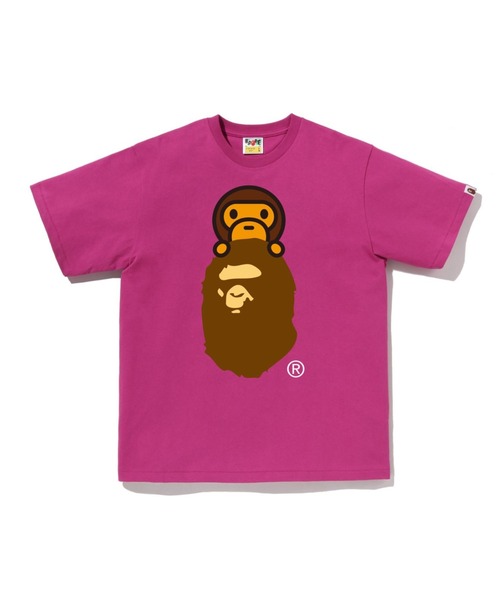 アベイシングエイプ BABY MILO チョコレート 半袖Tシャツ サイズ:L コットン レディース A BATHING APE 【1-0226347】 A BATHING APE - アベイシングエイプ BABY MILO チョコレート 半袖T