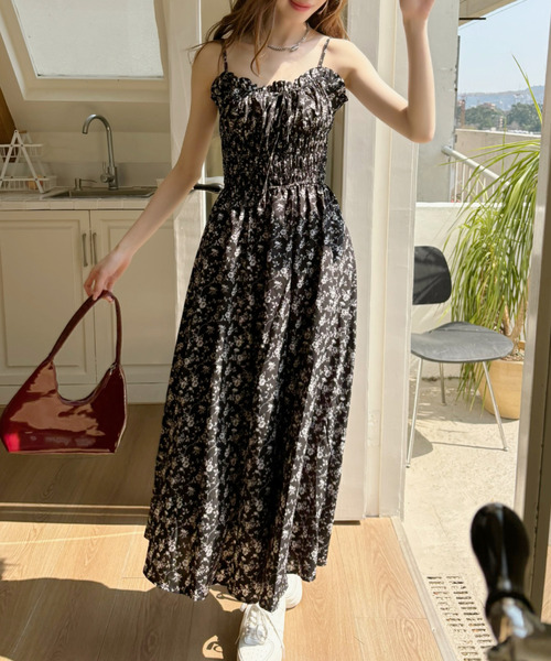 「Ada.」 キャミソールワンピース FREE ブラック レディース_画像3