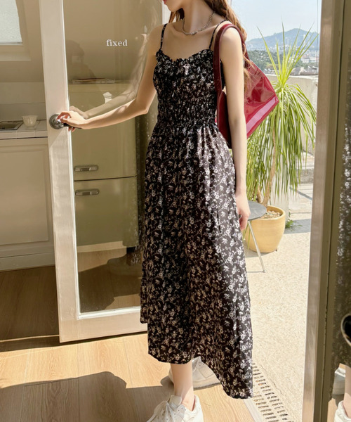 「Ada.」 キャミソールワンピース FREE ブラック レディース_画像8