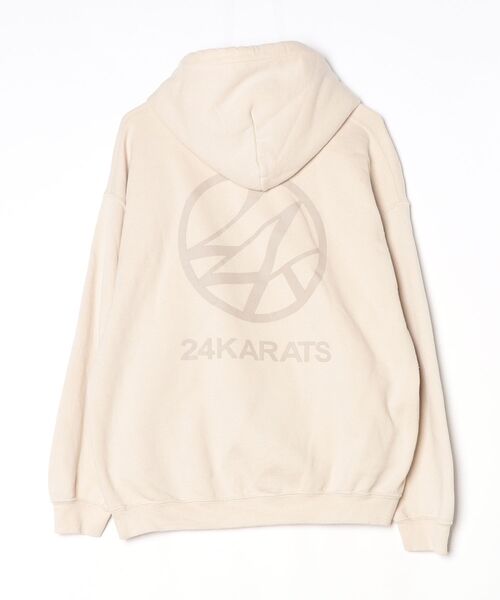「24karats」 プルオーバーパーカー L ベージュ メンズ_画像2