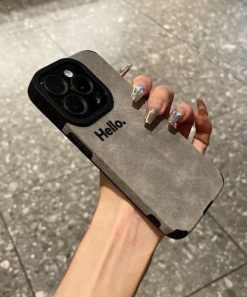 WESTBOY（ウエストボーイ） スマホケース マット スエード調 ワン