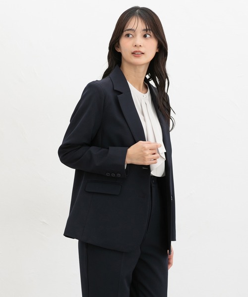 Women＇s Hourglass Blazer 黒　テーラードジャケット Honeys（ハニーズ） ジャケット テーラードジャケット 「ストレッチ