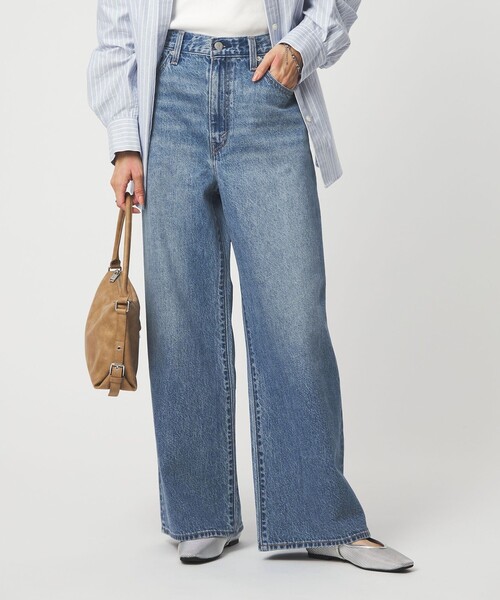 ワイドパンツ ジーンズ デニム デニムパンツ 「別注」「Levi's(R)」CINCH BAGGY ジーンズ デニム パンツ レディースの画像