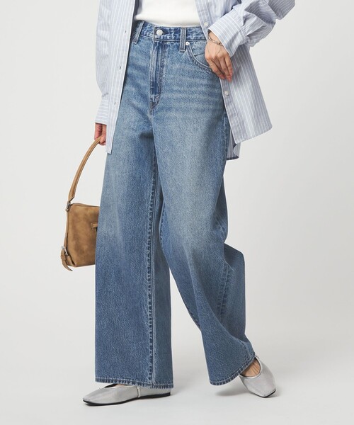 ワイドパンツ ジーンズ デニム デニムパンツ 「別注」「Levi's(R)」CINCH BAGGY ジーンズ デニム パンツ レディースの画像