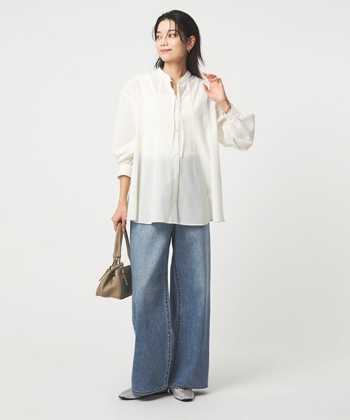 ワイドパンツ ジーンズ デニム デニムパンツ 「別注」「Levi's(R)」CINCH BAGGY ジーンズ デニム パンツ レディースの画像