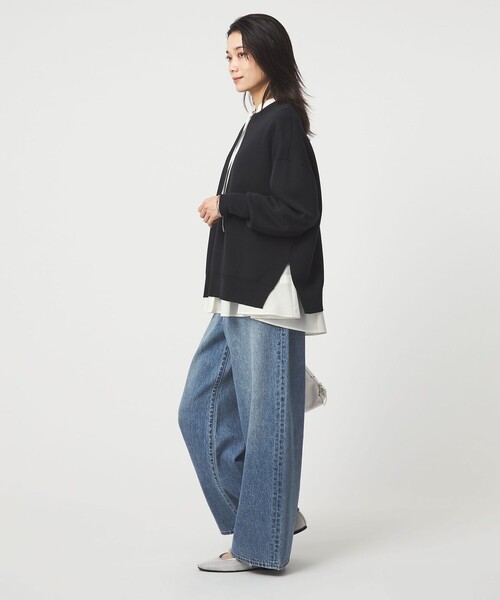 ワイドパンツ ジーンズ デニム デニムパンツ 「別注」「Levi's(R)」CINCH BAGGY ジーンズ デニム パンツ レディースの画像
