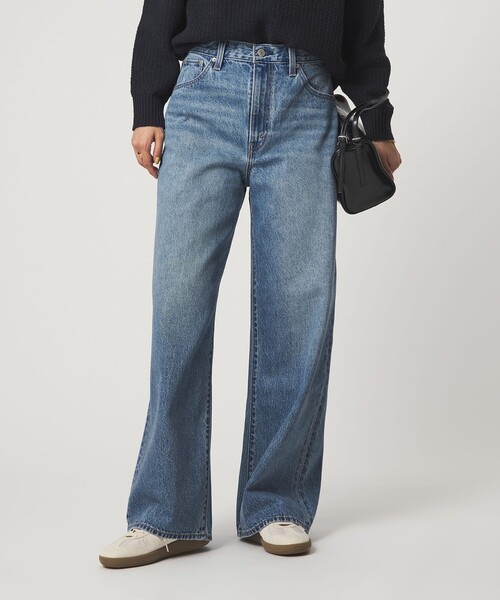 ワイドパンツ ジーンズ デニム デニムパンツ 「別注」「Levi's(R)」CINCH BAGGY ジーンズ デニム パンツ レディースの画像