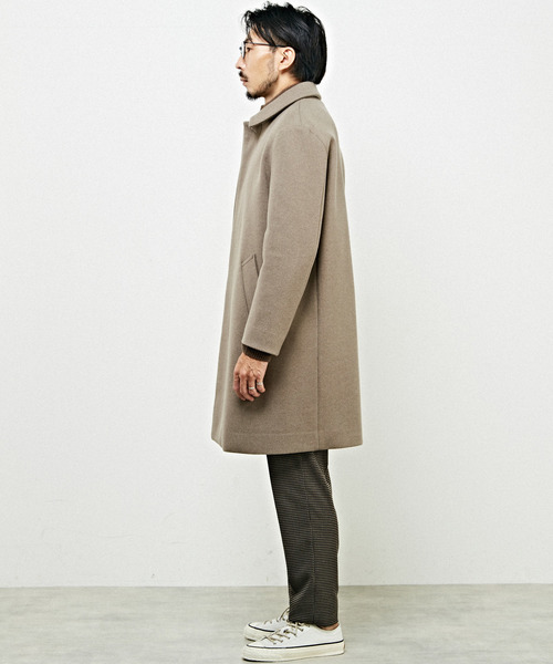 「MEN'S MELROSE」 ステンカラーコート 3 ネイビー メンズ_画像3