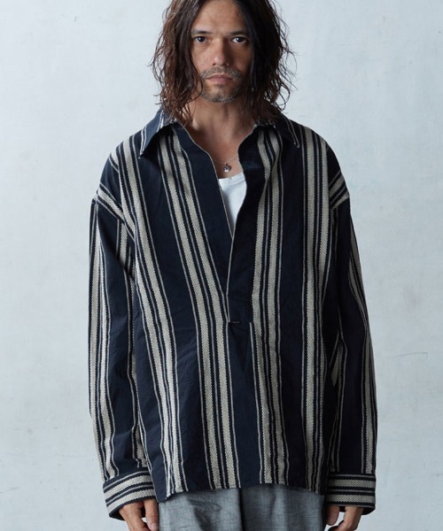 「EGO TRIPPING」 長袖シャツ 46(M) ホワイト メンズ_画像5