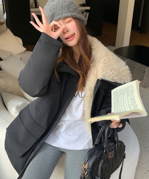 DIAVEL ブルゾン アウター 「超防寒2色展開」羊羔毛ライナー切り替え