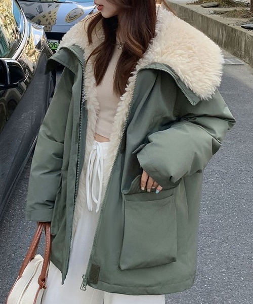 DIAVEL ブルゾン アウター 「超防寒2色展開」羊羔毛ライナー切り替え