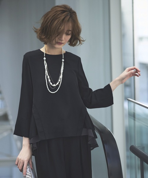 「RUIRUE BOUTIQUE」 パンツスーツ S ネイビー レディース_画像3