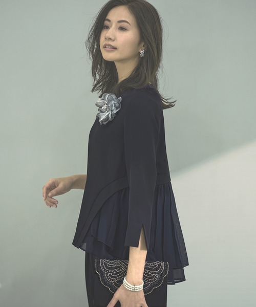 「RUIRUE BOUTIQUE」 パンツスーツ S ネイビー レディース_画像8