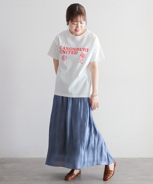 「NOMBRE IMPAIR」 半袖Tシャツ FREE ライトグレー レディース_画像2