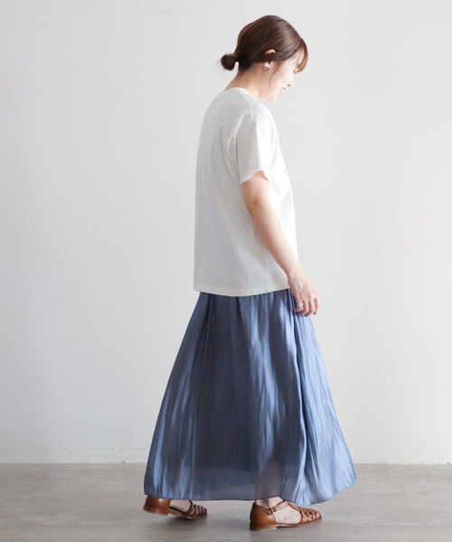 「NOMBRE IMPAIR」 半袖Tシャツ FREE ライトグレー レディース_画像4