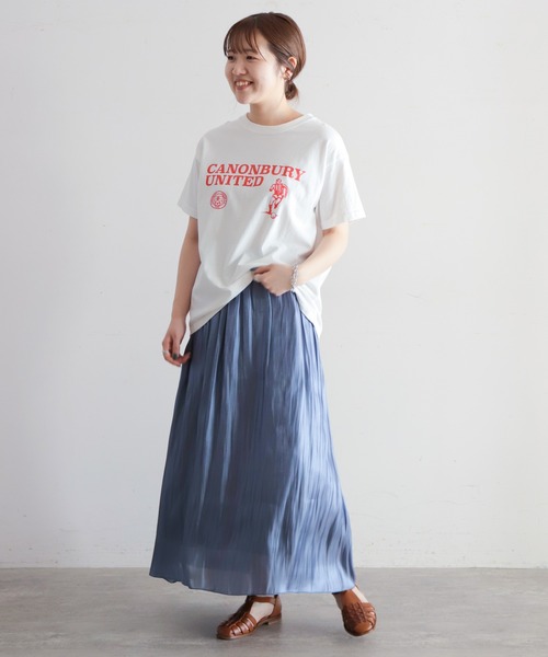 「NOMBRE IMPAIR」 半袖Tシャツ FREE ライトグレー レディース_画像6
