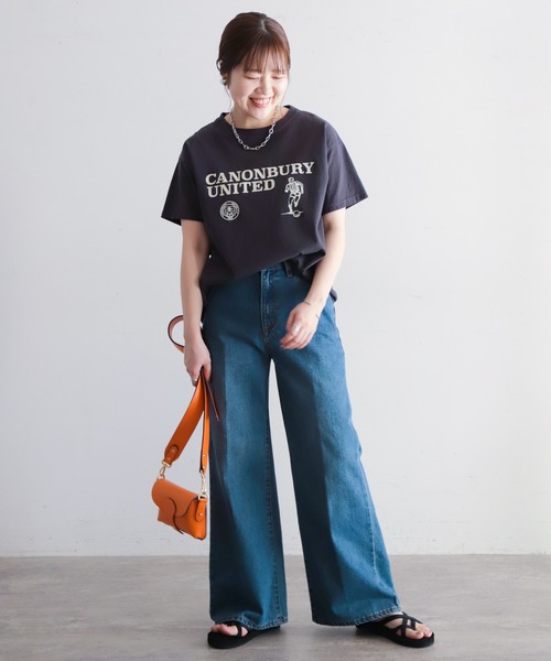 「NOMBRE IMPAIR」 半袖Tシャツ FREE ライトグレー レディース_画像8