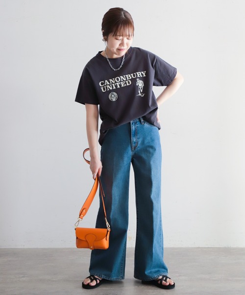 「NOMBRE IMPAIR」 半袖Tシャツ FREE ライトグレー レディース_画像9